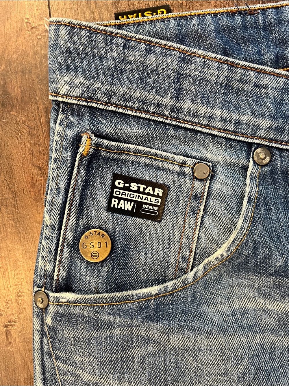 G Star Raw Loose Tapered Jeans Mens 38x36 Distressed Blue Denim - Picture 2 of 7